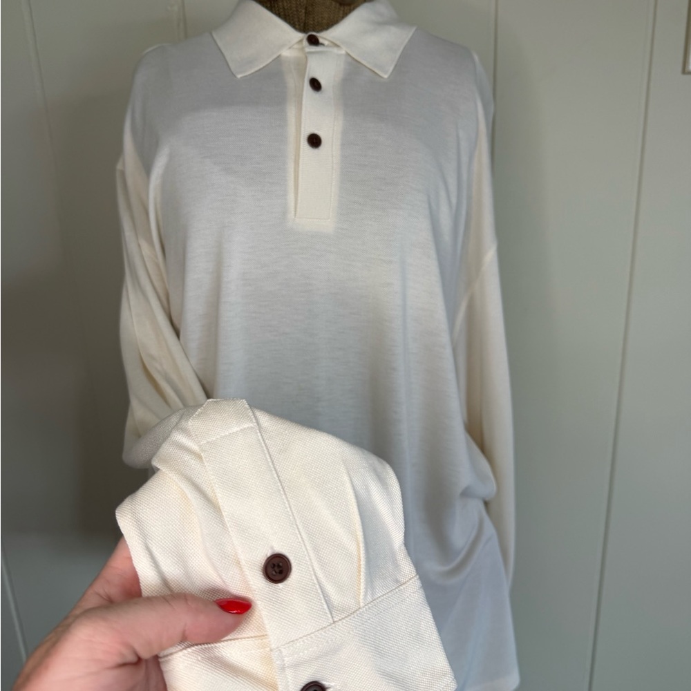 Men's Cream Polo Shirt